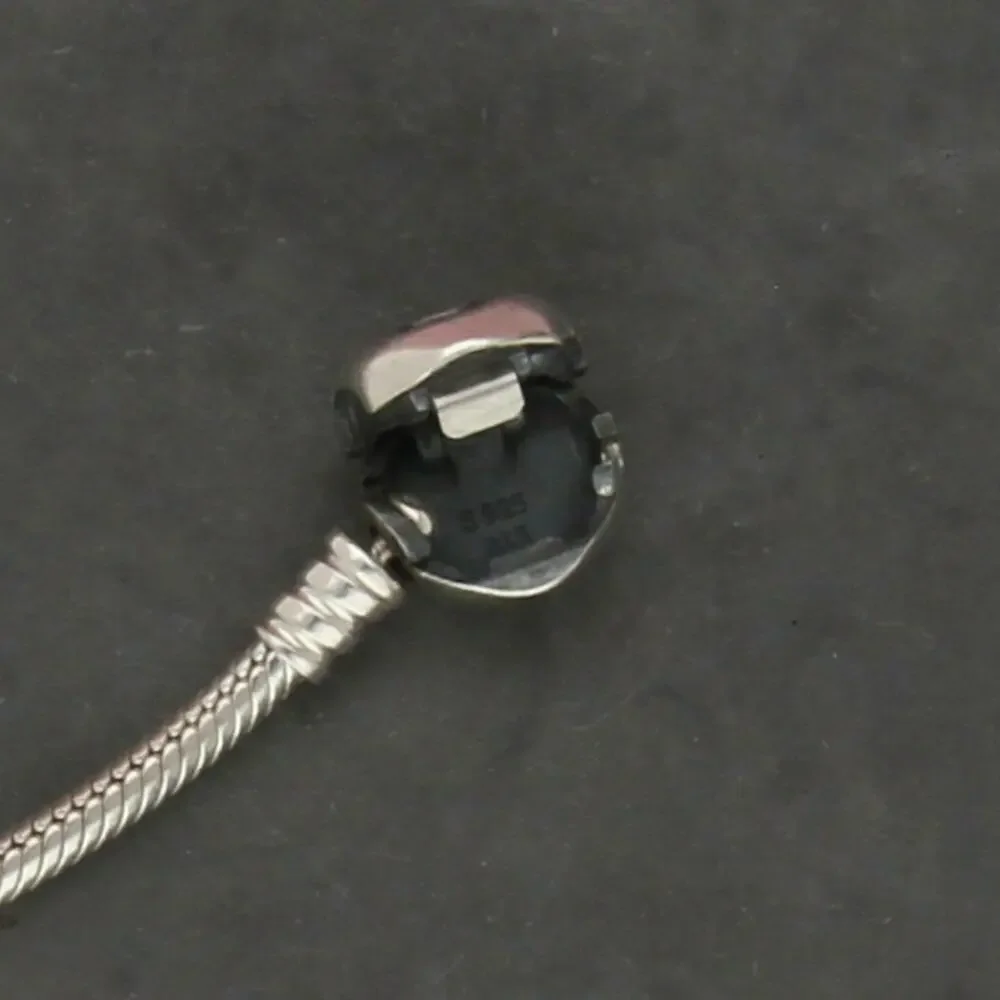 pandora sterling silver moments heart clasp charm bracelet size 7in